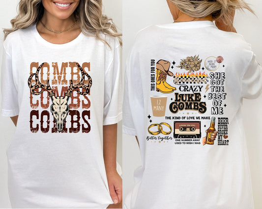 Combs Bullhead Shirt, Country Music Shirt, Lukee Comb World Tour