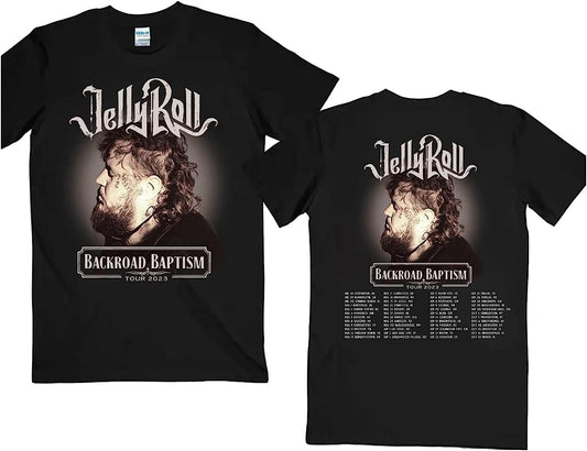 Jelly Roll 2023 Tour Shirt, Jelly Roll Backroad BaptISM 2023 Tour Merch