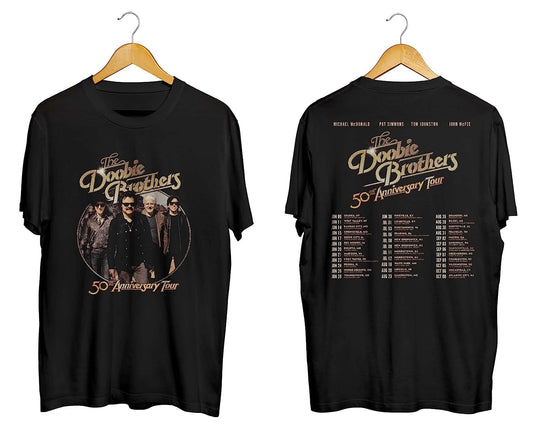 Vintage Doo%bie%bro%thers Graphic Double Sided T-Shirts, Double Sides