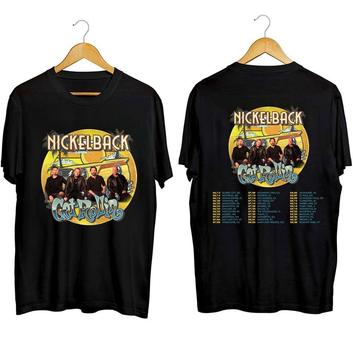 Nickelback Get Rollin' Tour 2023 Shirt