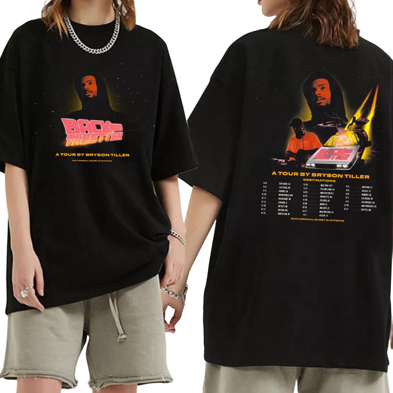 Bryson Tiller Back and Iâ€™m Better Tour 2023 Shirt, Bryson Tiller Fan Shirt