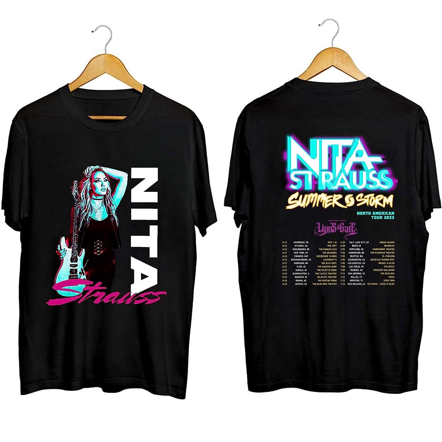 Nita Strauss Summer Storm 2023 Tour Shirt,