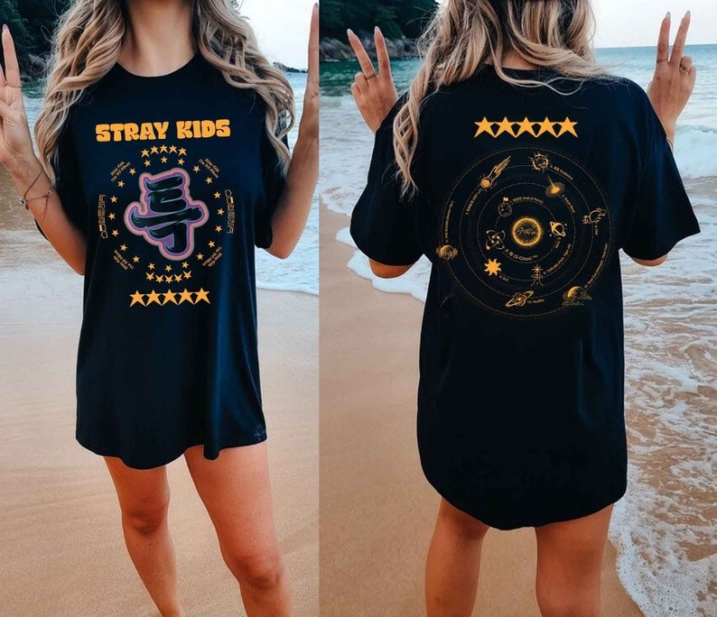 5 Star Stray Kids Shirt, Stray Kids New Album Shirt, Stray Kids Maxident Shirt