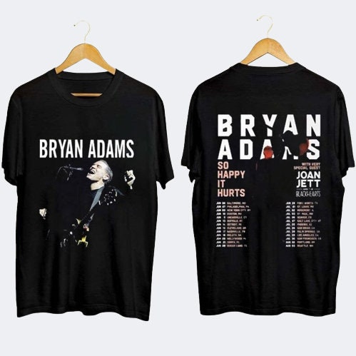 Bryan Adams Tour 2023 T-Shirt, So Happy Hurts Tour