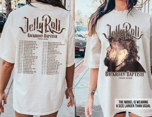 Tour Jelly Roll American Rock 2023 Singer T-Shirt