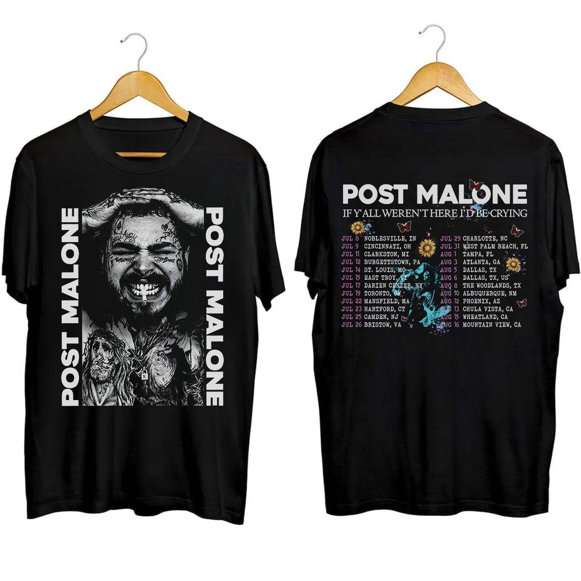 Vintage Posty Shirt, If Y'all Weren't Here I'd Be Crying Tour Shirt
