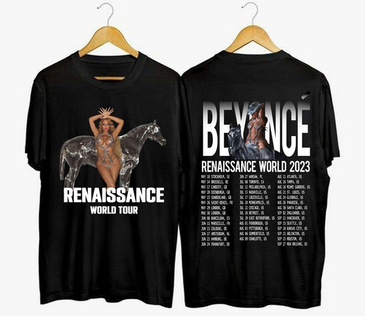 Beyonce Renaissance World Tour 2023 Two Sides Shirt,Vintage Music Tour Shirt