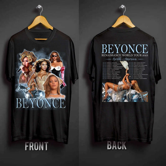 Beyonce Renaissance World Tour 2023 Two Sides Shirt,Vintage Music Tour Shirt, Beyonce Merch