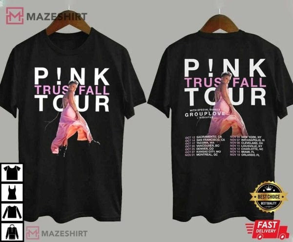 P!nk Pink Singer Summer Carnival 2023 Tour Shirt , Trustfall Album Shirt