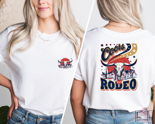 CCOORS Cowboy T-Shirt, Rodeo Shirt, Desert Shirt, Cowboy Shirt, Country Girl Shirt, Bull Skull T shirt