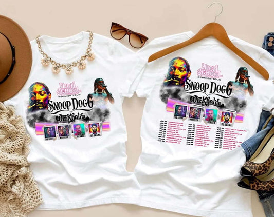 2023 Snoop Dogg And Wiz Khalifa High School Reunion Tour T-Shirt
