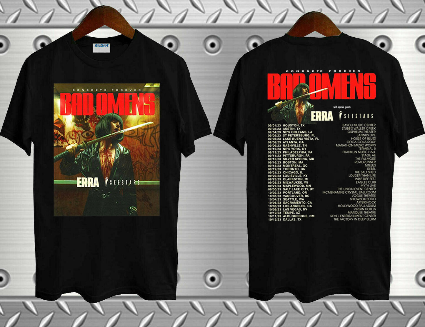 BAD OMENS Concrete Forever Fall Tour 2023 T-Shirt, Bad Omens Tour Concert Shirt