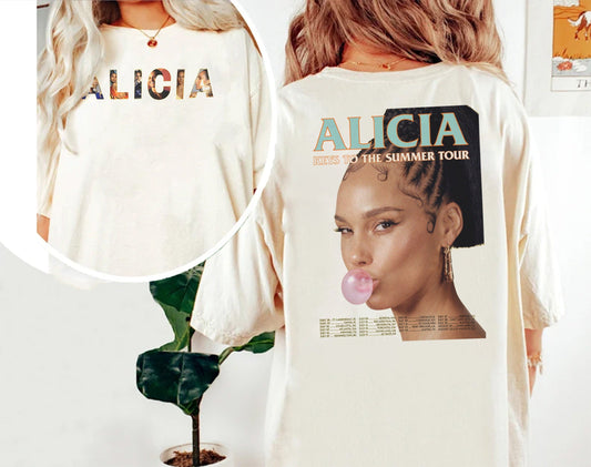 Alicia Keys 2Shirt To The Summer Tour 2023 Shirt, Alicia Keys Fan Shirt