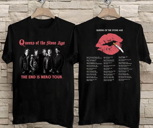 Queens of the Stone Age The End is Nero Tour 2023 T-Shirt, Rock Tour 2023 Shirt, Music Tour Shirt