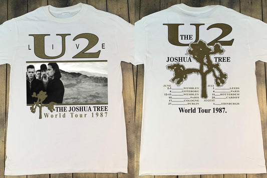 U2 Live The Joshua Tree World Tour 1987 T-Shirt