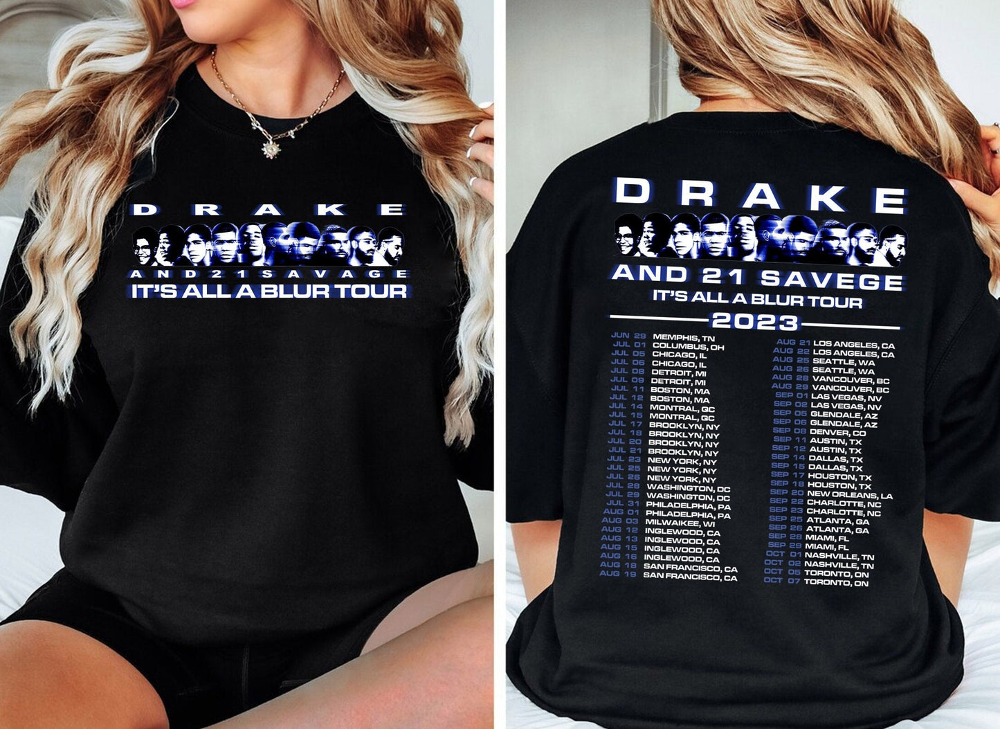 Drake 21 Savage Rap Concert Shirt, Tour Merchandise