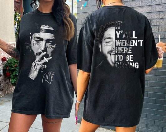 Posty 2023 Tour Shirt, Rapper Posty Concert Shirt 2 Side