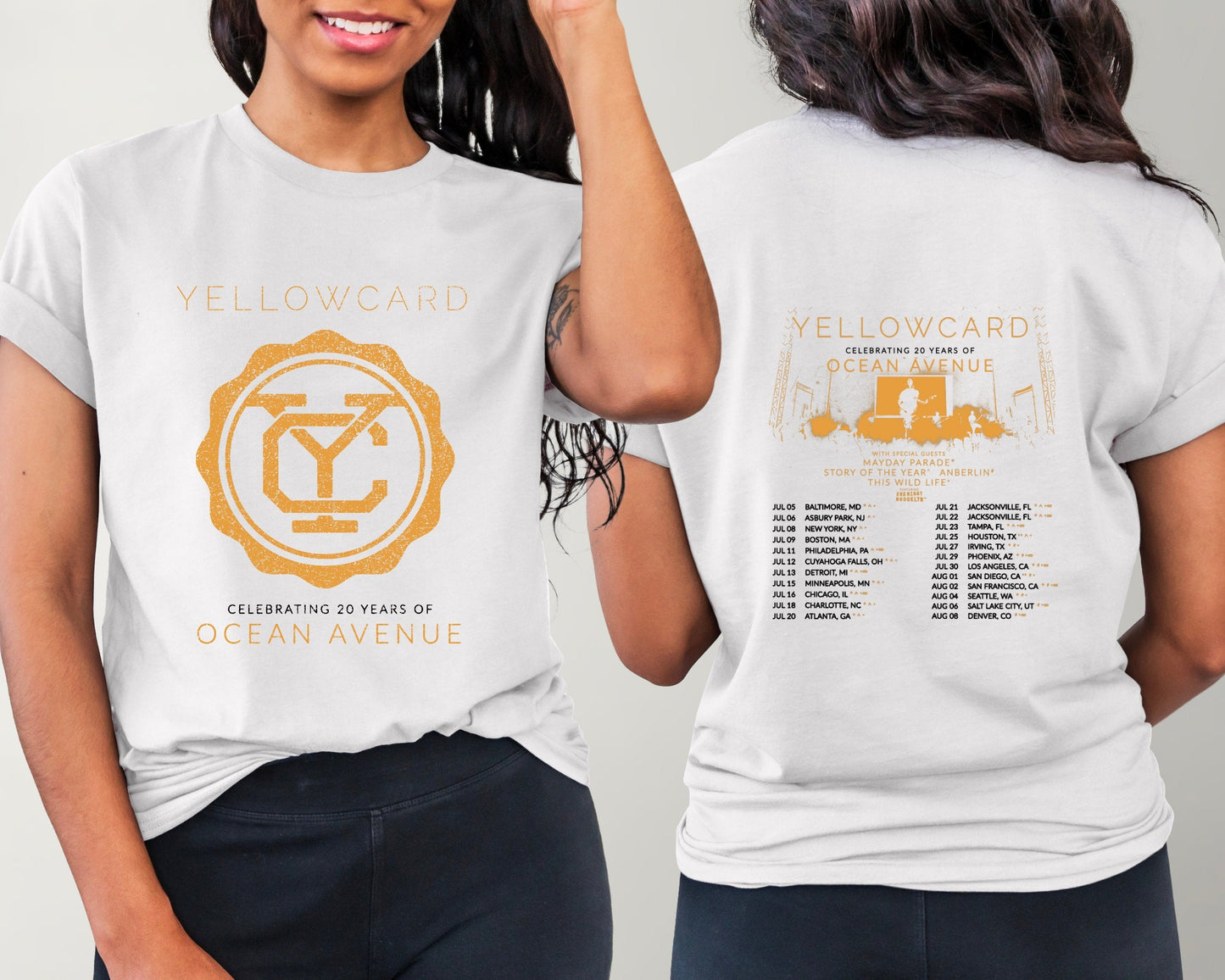 Yellow card Fan Shirt, Yellow card 2023 Tour Shirt, Yellow card 2023 Concert For Fan