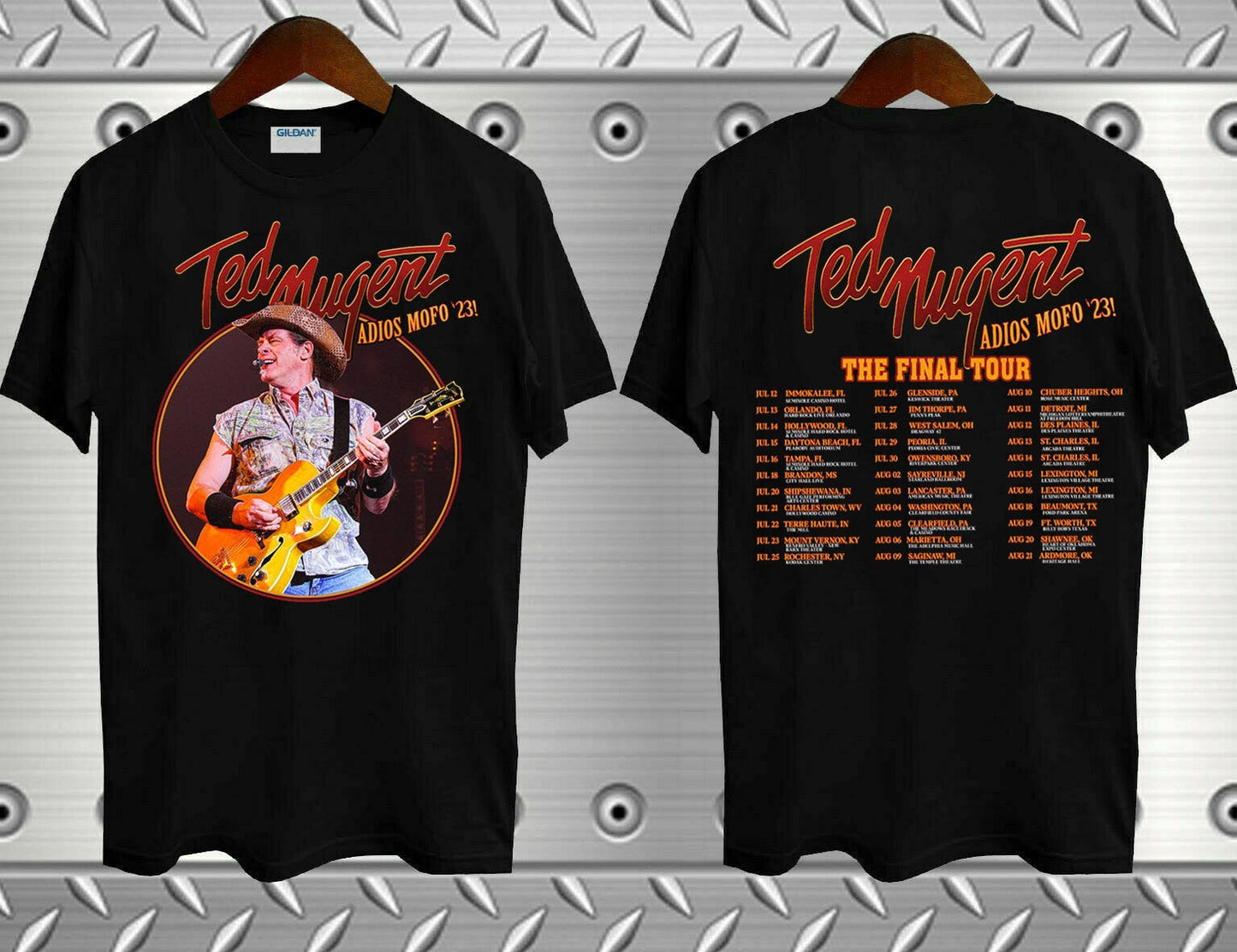 Ted Nugent Adios Mofo 2023 Tour T-Shirt, Nugent Final Tour Shirt