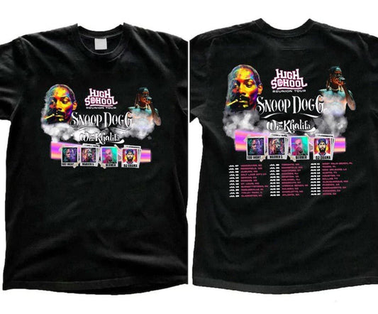High School Reunion 2023 Tour Shirt, Snoop Dogg Wiz Khalifa Shirt