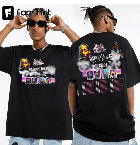 2 Sides High School Reunion 2023 Shirt, Snoop Dogg Wiz Khalifa Shirt
