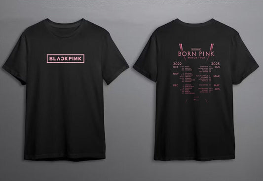 Blackpink Shirt, Blackpink Born Pink World Tour 2022 2023 T-Shirt, Blackpink 2023 Tour Shirt