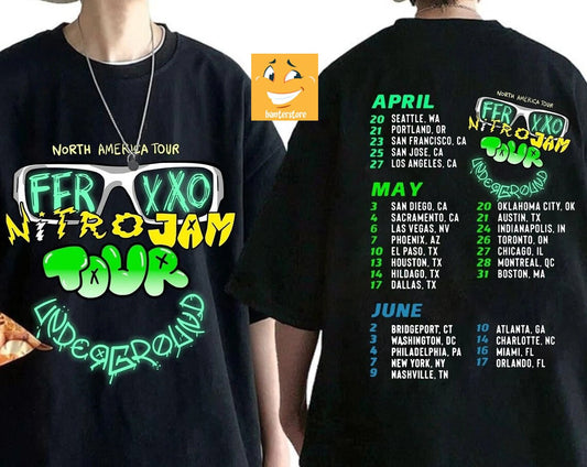 Vintage FELIZ CUMPLEAOS Ferxxo 2023 Tour 2 Sides Shirt, Feliz Feid Shirt