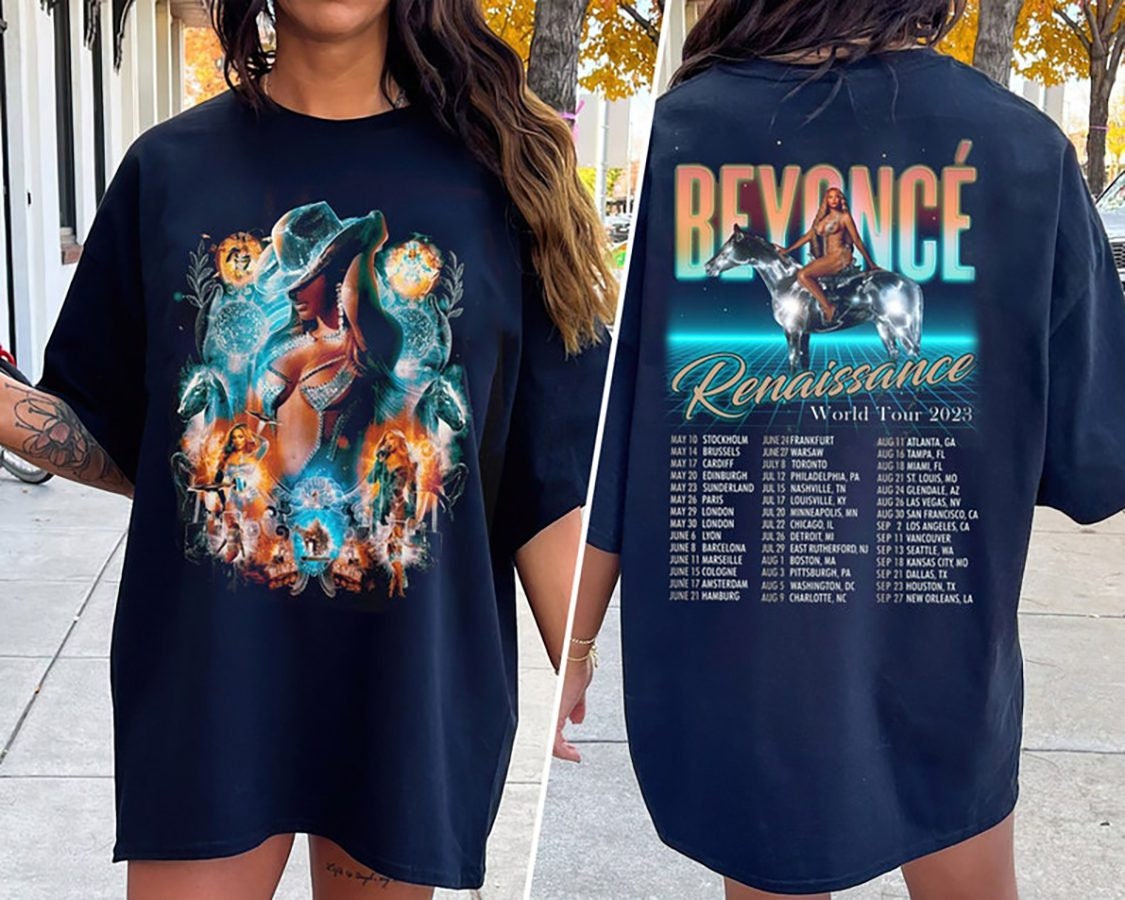 Beyonce Renaissance World Tour 2023 Shirt, Vintage Music Tour T-Shirt