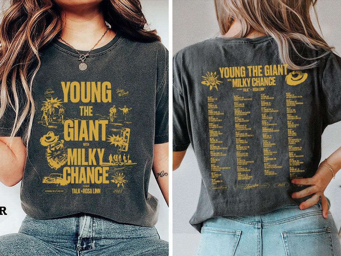 Young the Giant & Milky Chance 2023 Tour T-Shirt - Band Merchandise