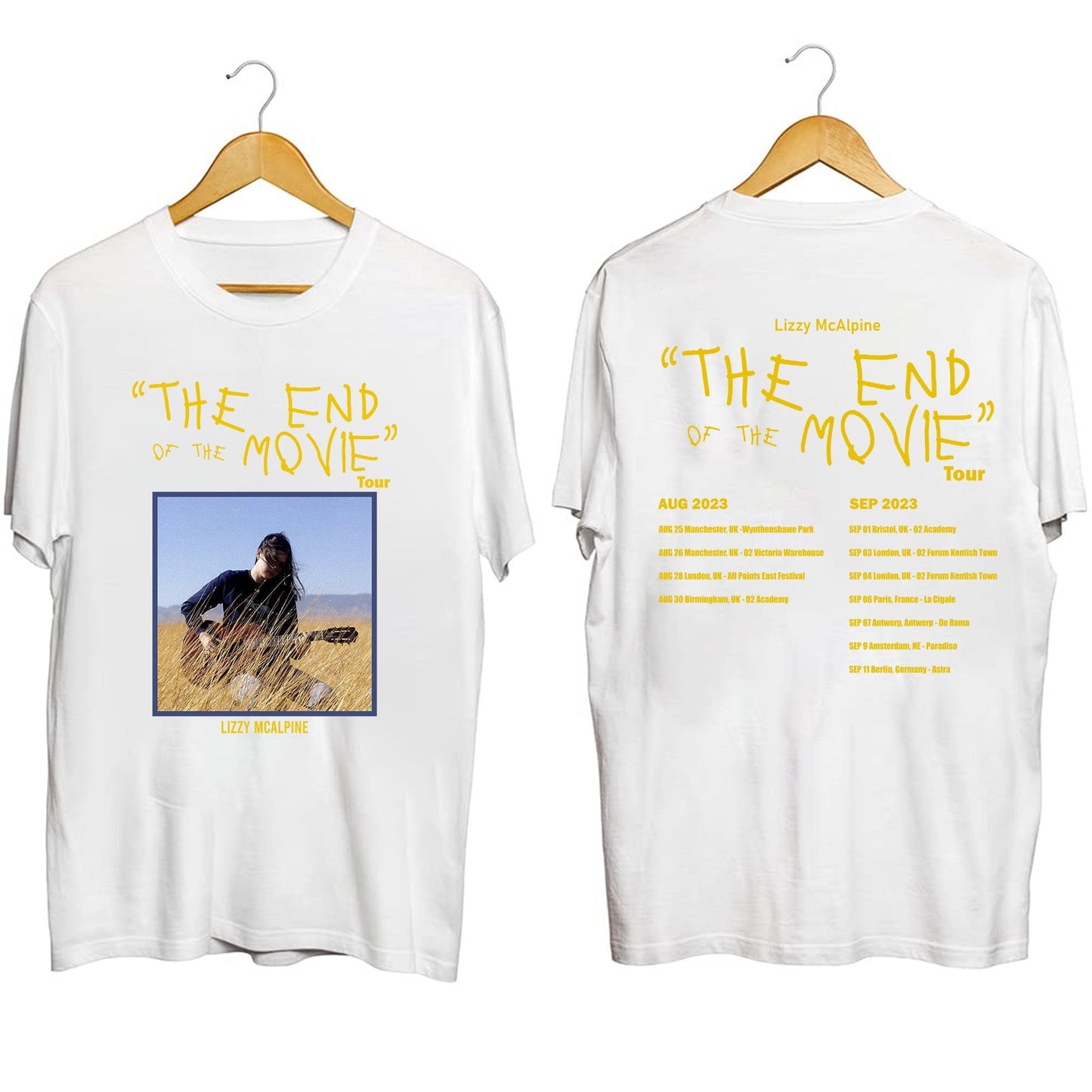 Lizzy McAlpine 2023 Tour Png, Lizzy McAlpine The End Of The Movie T Shirt