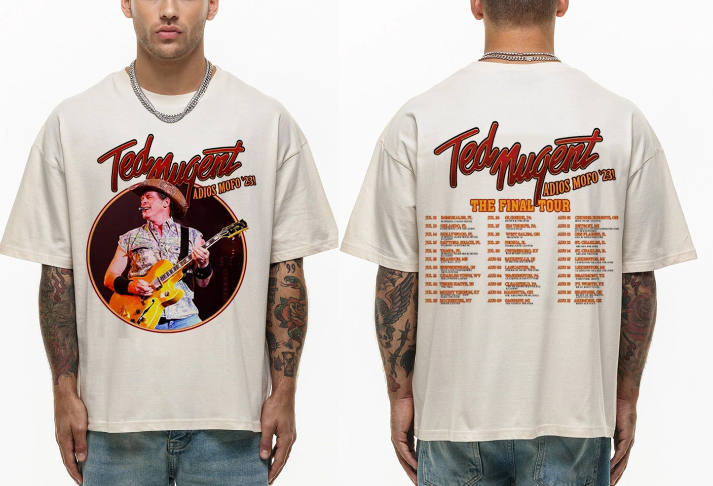Ted Nugent Adios Mofo 2023 Tour Shirt, Nugent Final Tour Shirt, Ted Nugent 2023 Concert Shirt
