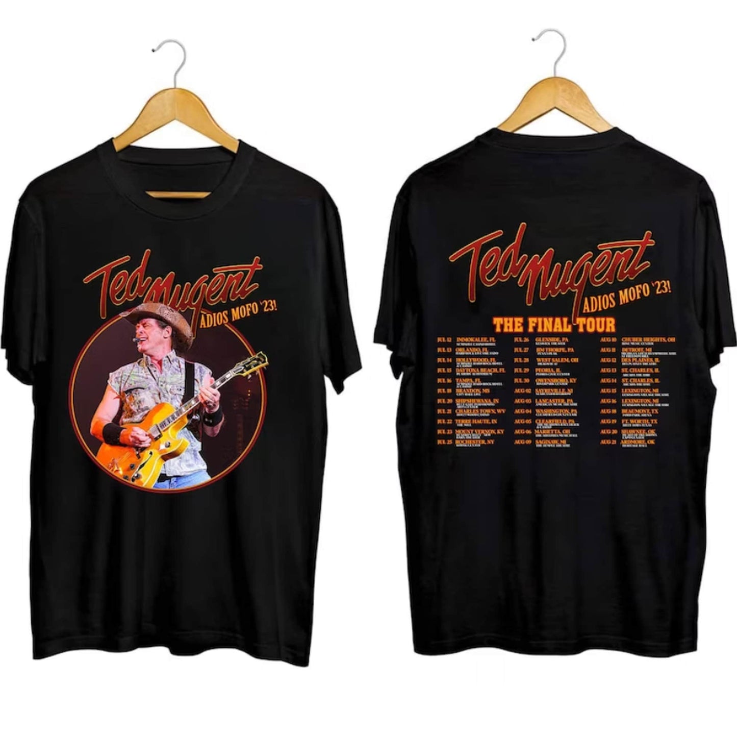 Ted Nugent Adios Mofo 2023 Tour Shirt, Ted Nugent 2023 Concert Shirt