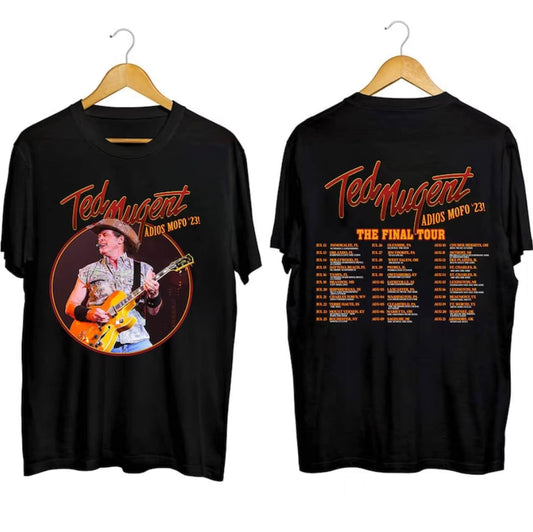 Ted Nugent Adios Mofo 2023 Tour Shirt, Ted Nugent 2023 Concert Shirt