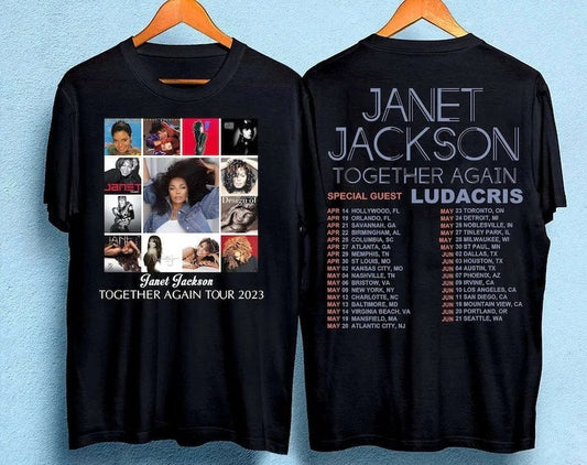 Vinatge Janet Jackson Together Again Tour 2023 Shirt