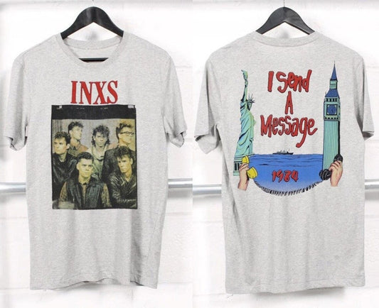 1984 INXS I Send A Message Tour T-Shirt, INXS Message Tour '84 T-Shirt