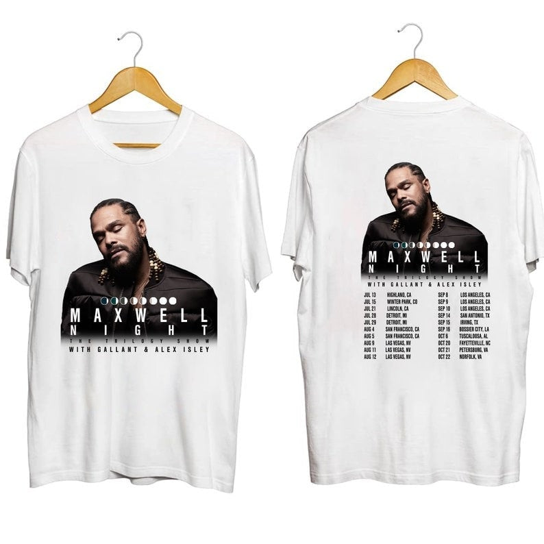 Maxwell Night The Trilogy Show 2023 Shirt, Maxwell Fan Shirt