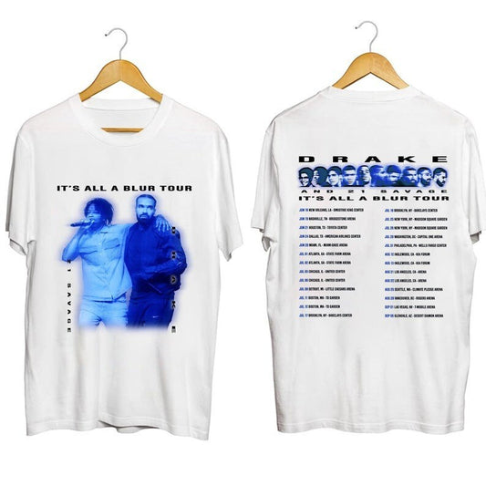 Drake 21 Savage Tour Rescheduled Shirt, Drake It's All A Blur Tour 2023 Shirt