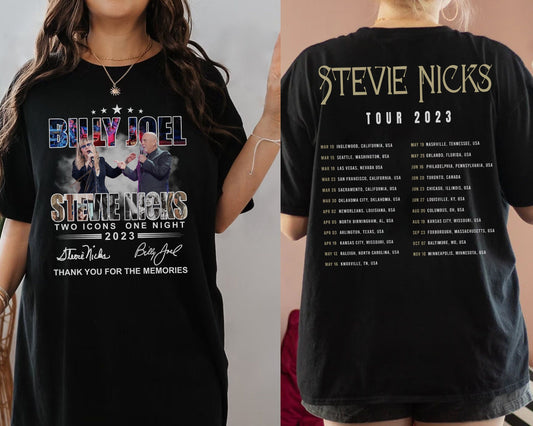 Billy Joel Stevie Nick Tour Shirt