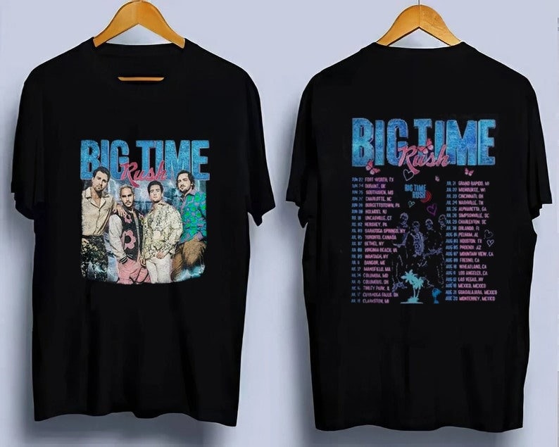 Big Time Rush Shirt,Can't Get Enough Tour 2023 Shirt