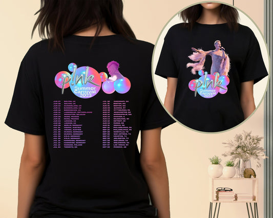 P!nk Summer Carnival 2023, Trustfall Album Tee, Pink Singer Tour, Music Tour 2023