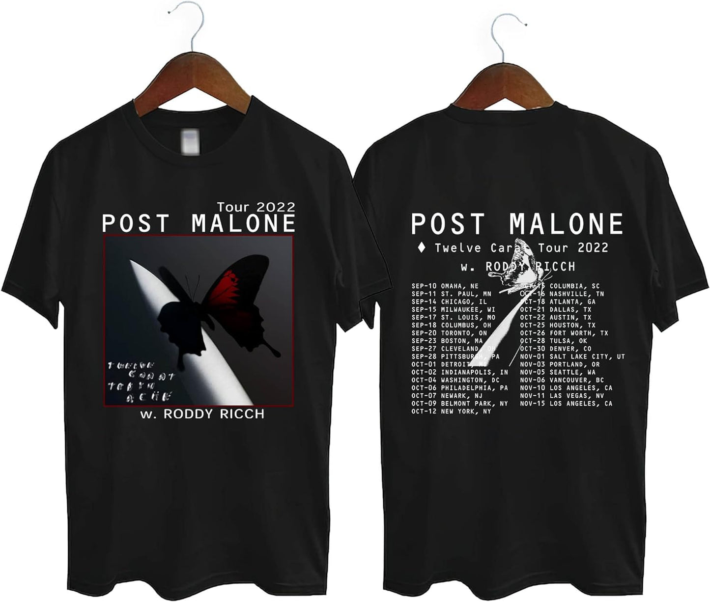 Post Malone Twelve Carat Toothache 2022, Post Malone Shirt Tour 2022