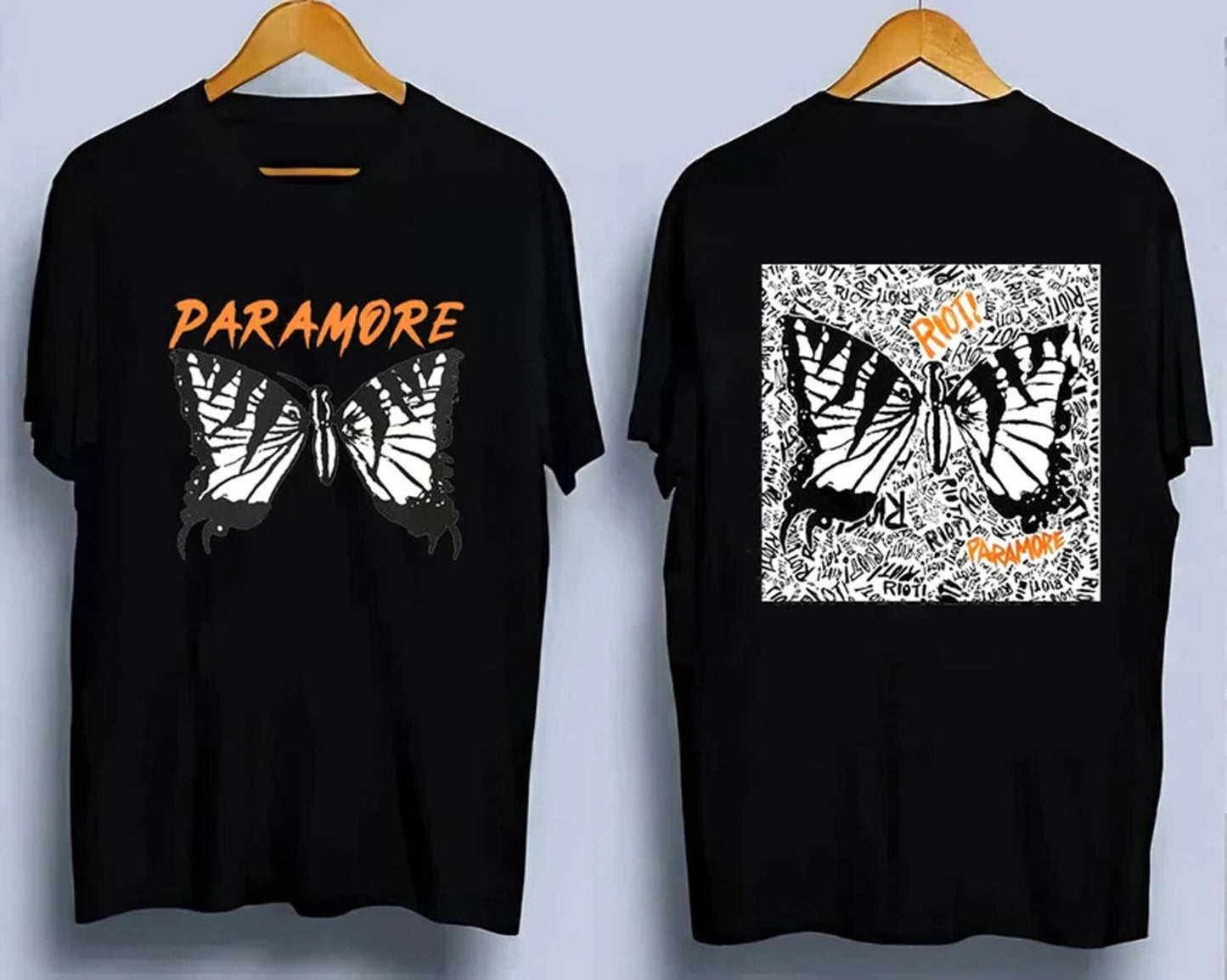 Paramode Butterfly Tshirt, Paramore Doodle Art Shirt,Paramode Butterfly Album Shirt, Vintage