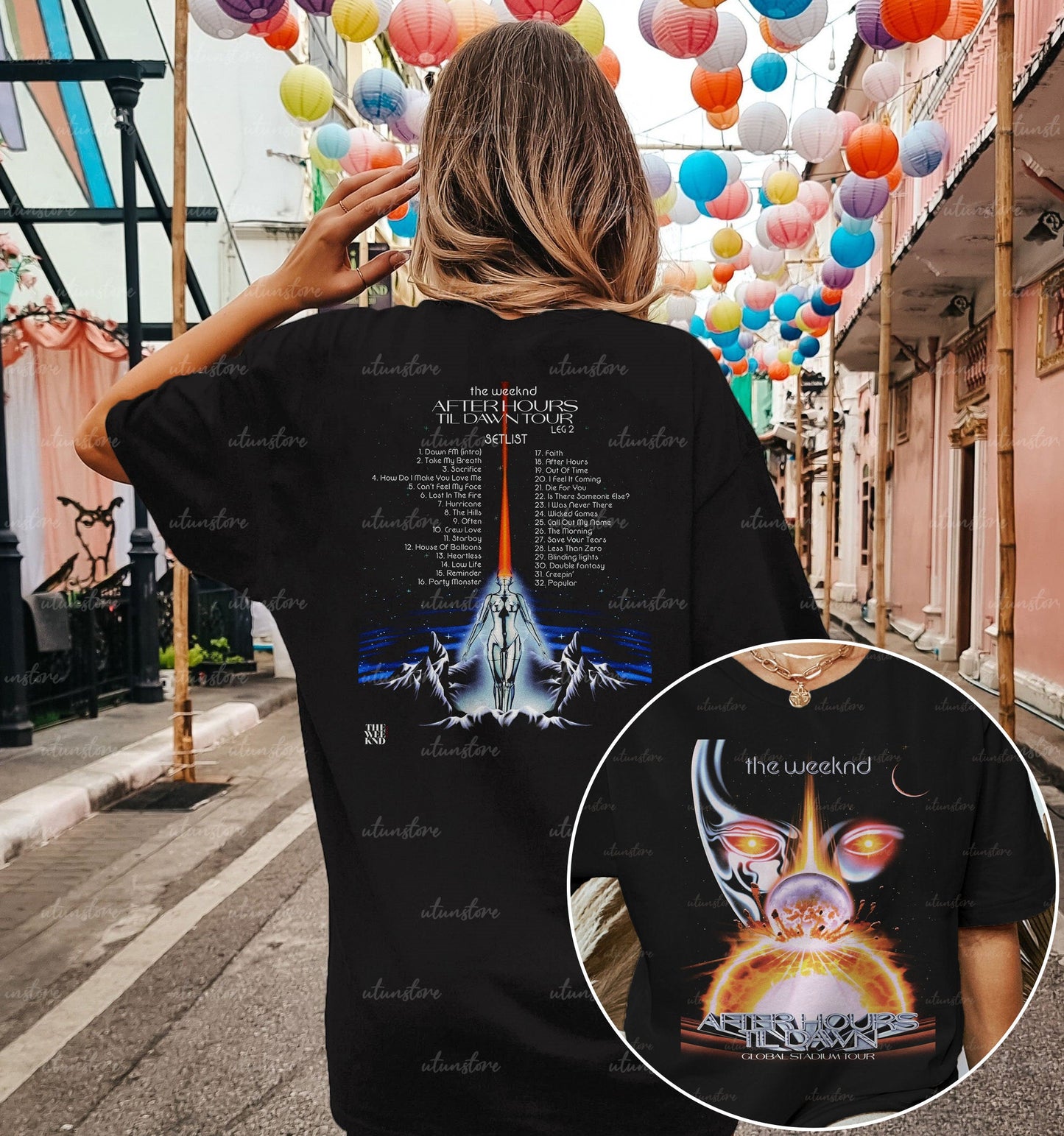 Setlist Til Dawn Tour Shirt, Global Stadium Tour Shirt, Til Dawn Tour 2023 Shirt