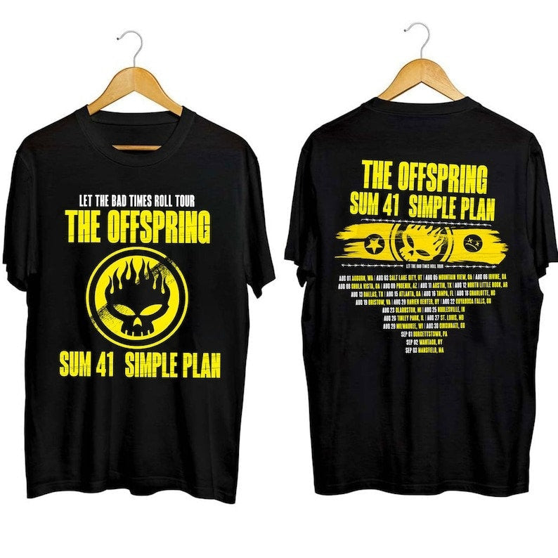 The Offspring Let The Bad Times Roll Tour 2023 T Shirt
