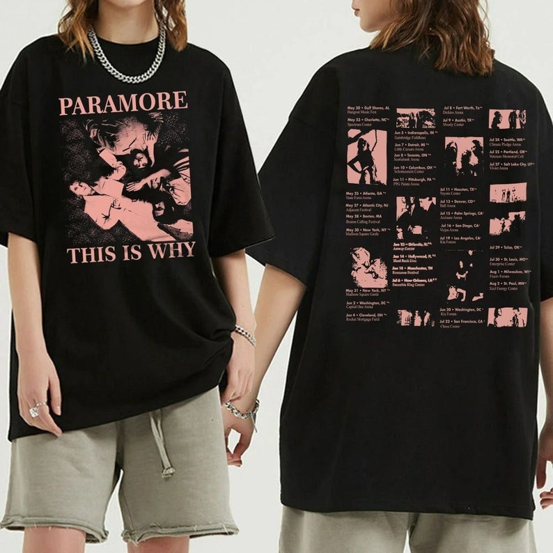 This is Why tour new date shirt, Rock Band Shirt, Hayley Williams Shirt, Tour Shirt