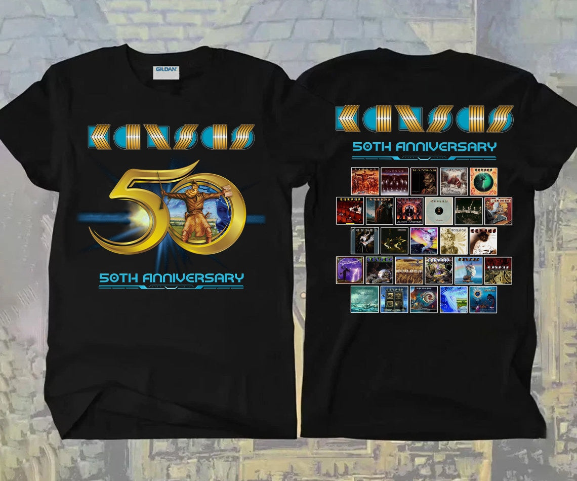 Anniversary Kansas Rock Band Tour Concert 2023 T-Shirt
