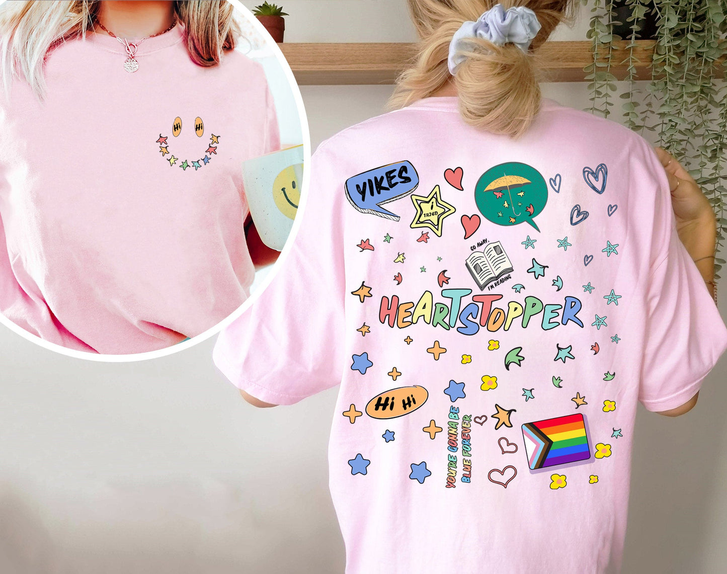 Heartstopper Shirt, Nick And Charlie, Rainbow Shirt, Bookish Shirt