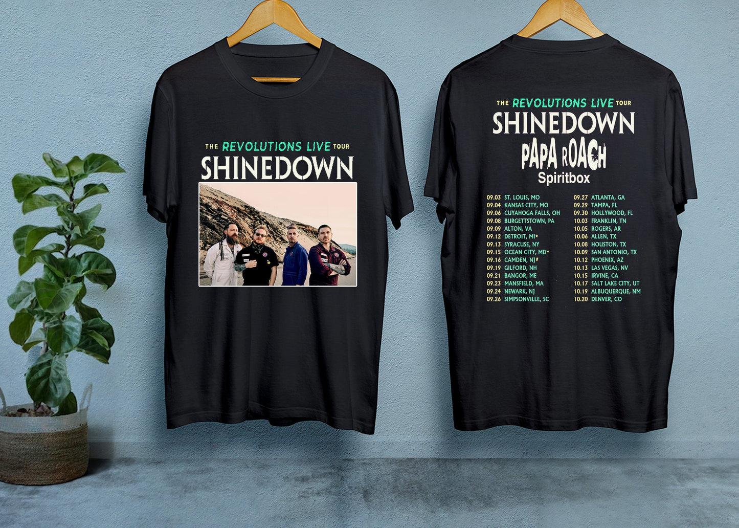 The Revolutions Live Tour Shirt, shine down Band Tour 2023 Shirt