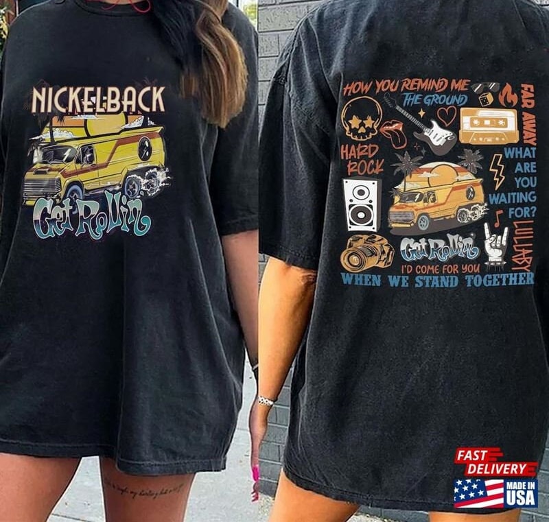 Vintage Get Rollin' Tour 2023 Tickets Album Get Rollin Graphic Tee