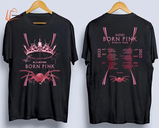 Vintage BLACKPINK BornPink Shirt, BornPink World Tour Shirt, Black Pink Pink Venom Shirt